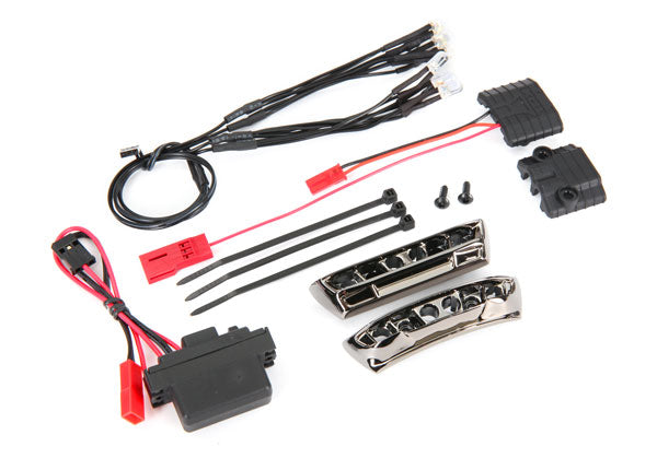 LED light kit, 1/16 E-Revo® (includes power supply, front & rear bumpers, light harness (4 clear, 4 red), wire ties)