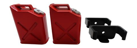 APEX RC PRODUCTS 1/10 RC ROCK CRAWLER SCALE RED JERRY GAS CAN JUG - 2 PACK #4052