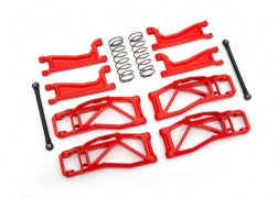 Suspension kit, WideMaxx™, Red (includes front & rear suspension arms, front toe links, rear shock springs)