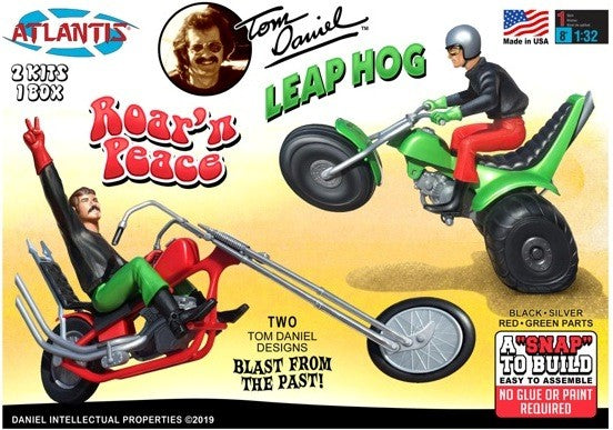 1/32 Tom Daniel's Roar' N Peace Motorcycle & Leap Hog 3-Wheeler (Snap) (formerly Monogram)