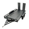 1/10 Scale Full Metal Trailer with LED Lights (Black)
