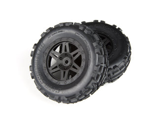 AR550024 Sand Scorpion DB XL Tire/Wheel Blk Fr (2)