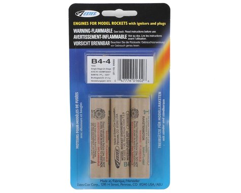 B4-4 Model Rocket Engines (3pk)