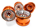 Billet Machined 18 Spoke Wheel Set (4) for Axial 1/10 Yeti Rock Racer