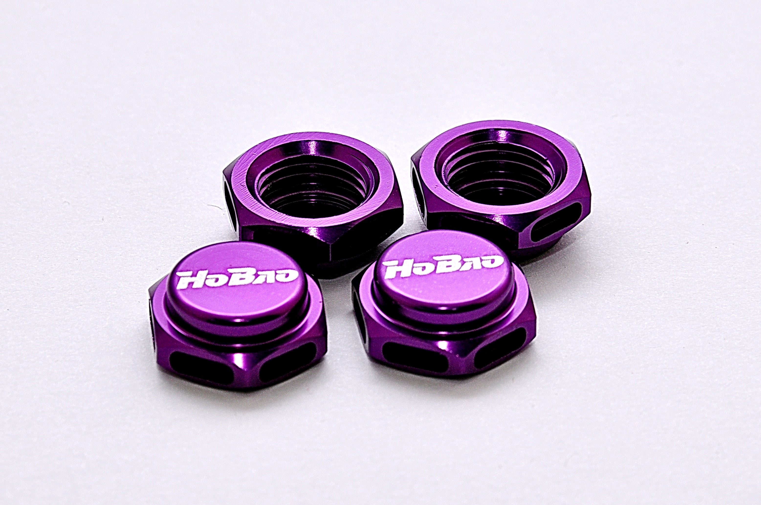 [87230P] CAP WHEEL NUT 17mm (PURPLE) , 4PCS/ PITCH 1.25mm