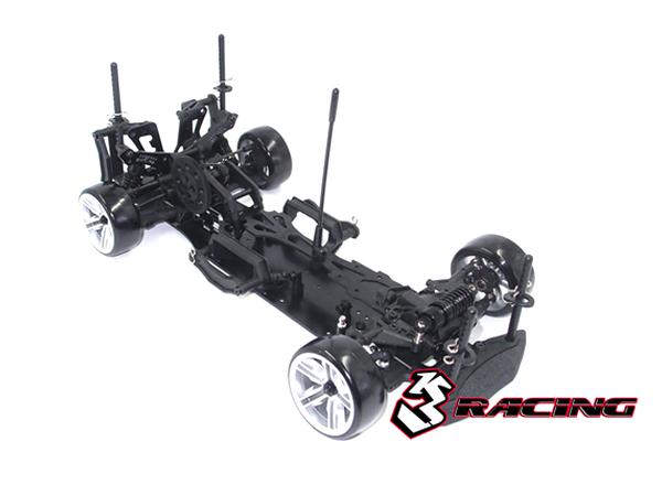3RACING Sakura D4 1/10 Drift Car(RWD - Sport Black edition)- Pre-assembled KIT-D4ARWDS/BK