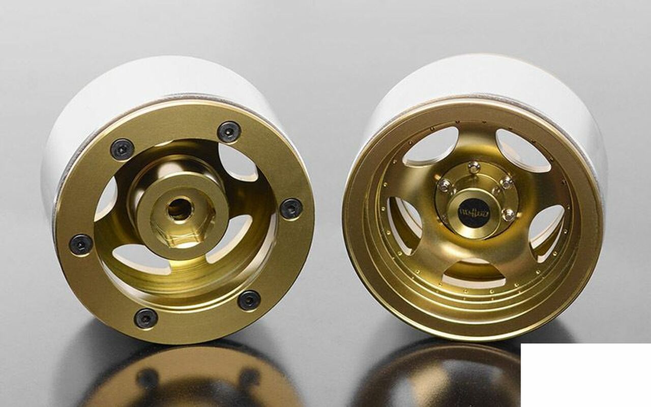 RC 4WD Breaker 1.9 Beadlock Wheels (Gold) RC4Z-W0325