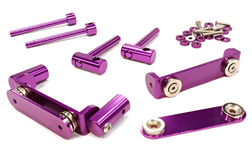 Magnetic Force Type Body Mount Set for 1/10 Drift & Touring Car C25880PURPLE