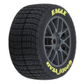 1/12 Goodyear Eagle Dirt Tire F/R MTD Gray Wheels (4): Losi NASCAR