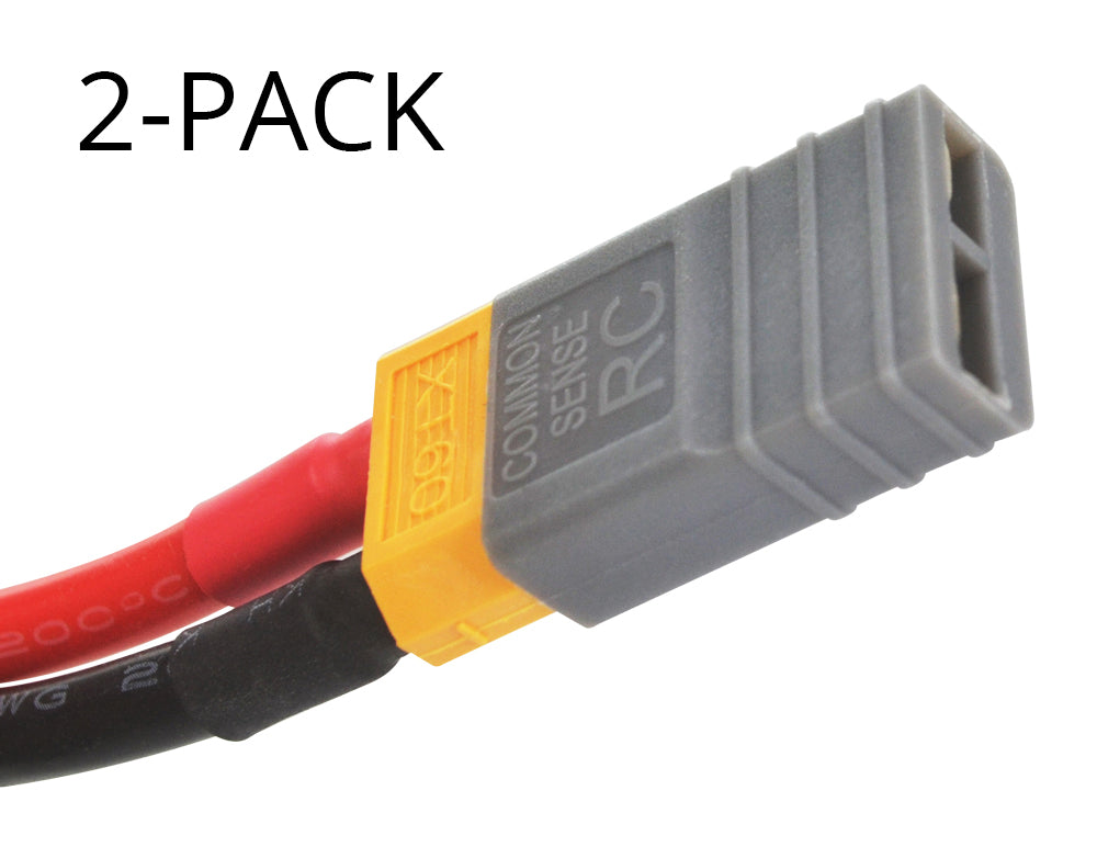 Common Sense RC Gray Adapter for XT60 batteries to popular RC vehicles