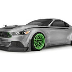 Ford Mustang 2015 RTR, Spec 5 Clear Body, (200mm)