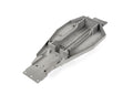Lower chassis (grey) (166mm long battery compartment) (fits both flat and hump style battery packs) (use only with #3725R ESC mounting plate)