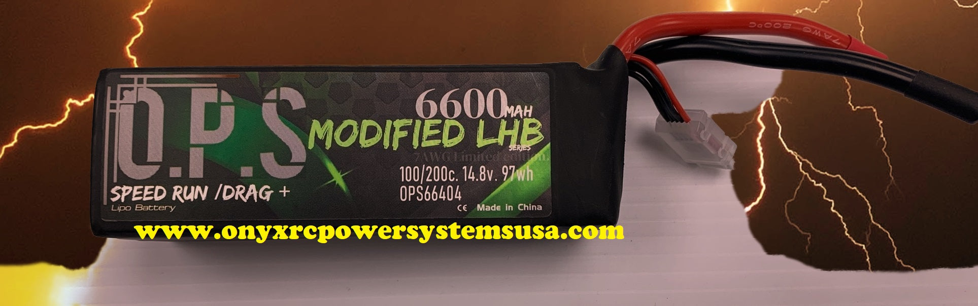ONX4S6600  14.4 6500 2p  90/180 96.2w  order from   www.onyxrcpowersystemsusa.com