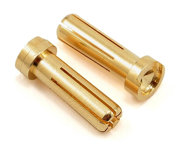 5mm Male Bullets Low Profile (pr.) Gold 19mm