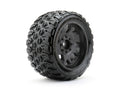 1/5 XMT King Cobra Tires Mounted on Black Claw Rims, Medium Soft, Belted, 24mm for Arrma 24mm hex fits Arrma (Kraton 8s & Outcast 8s)
