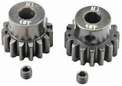 APEX RC PRODUCTS 15 & 16T MOD 1 M1 5MM 1/8 SCALE PINION GEAR SET