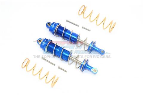 GPM RACING TRAXXAS MAXX BLUE ALUMINUM FRONT/REAR 125MM SHOCK SET TXMS125F/R-B-S