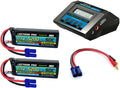 Power Pack #17 - ACDC-10A Charger + 2 x 11.1V 5200mah 50C w/ EC5 Connector (#3S5200-505) #PP-017