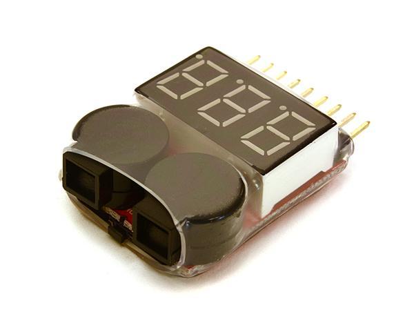 Ultra Precision LiPo Voltage Checker w/ Adjustable Voltage Level Warning Buzzer C23212X