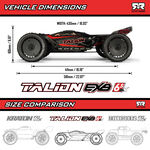 1/7 TALION 6S EXB 4X4 RTR Brushless Speed Truck, Black