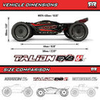 1/7 TALION 6S EXB 4X4 RTR Brushless Speed Truck, Black