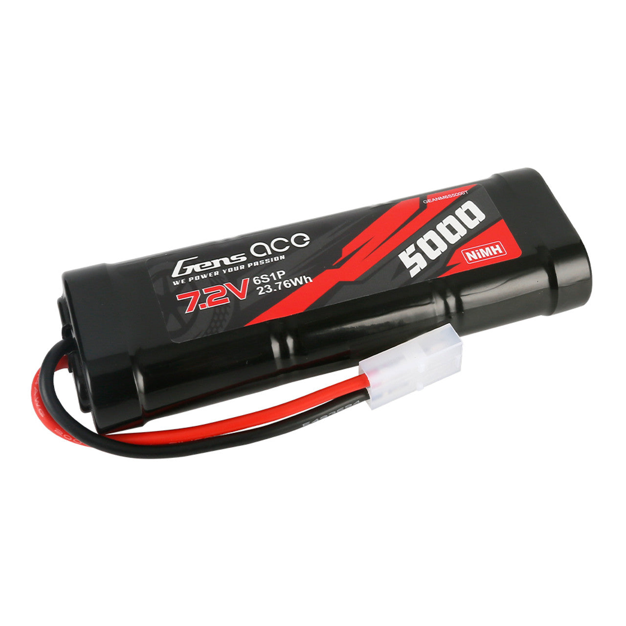 Gens ace 7.2V 5000mAh 6-Cell NiMH Battery with Tamiya Plug