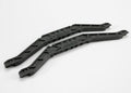 4963 Chassis braces, lower (black) (for long wheelbase chassis) (2)
