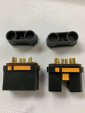 QS10-S  black Waterproof Antispark male and female plug set Black