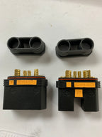 QS10-S  black Waterproof Antispark male and female plug set Black