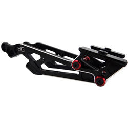 AON40M01 CNC 6061 HD Aluminum Wing Mount Black Kraton