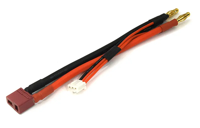 T-Style Type Plug to 4mm Banana w/ Balance Plug Wire Harness for 2S Battery C33151