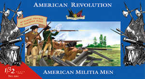3201 1/32 Revolutionary War American Militia Men (20)