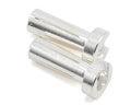 4mm Male Bullets Low Profile (pr.) Silver 14mm