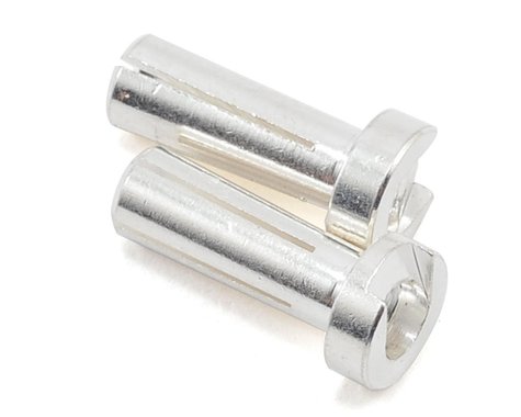 4mm Male Bullets Low Profile (pr.) Silver 14mm