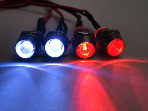 SHDW9012 Bezel Red Rear /Bright White Front lights