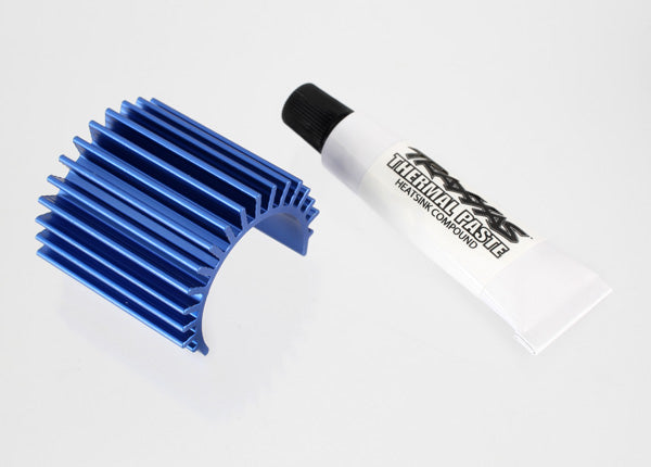 Heat sink, Velineon® 380 brushless motor, aluminum (blue-anodized)