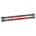 5338R Toe links, Revo (Tubes red-anodized, 7075-T6 aluminum, stronger than titanium) (128mm, fits front or rear) (2)/ rod ends, rear (4)/ rod ends, front (4)/ aluminum wrench (1)