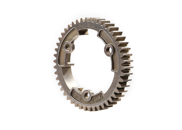 Spur gear, 46-tooth, steel (wide-face, 1.0 metric pitch)