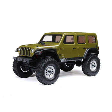 1/24 SCX24 2019 Jeep Wrangler JLU CRC 4X4 RTR Brushed Rock Crawler (Battery & Charger Included), Green
