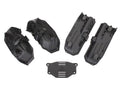 Fenders, inner (narrow), front & rear (2 each)/ rock light covers (8)/ battery plate/ 3x8 flathead screws (4)