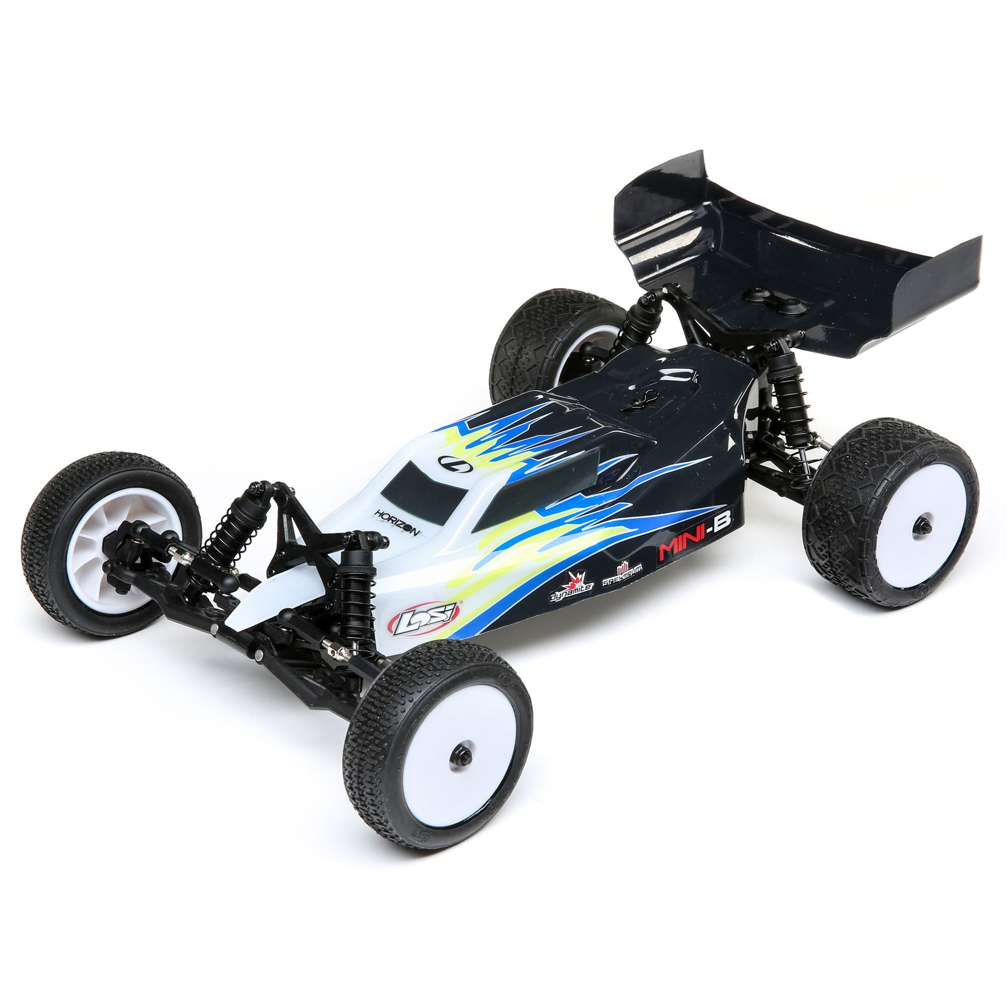 1/16 Mini-B 2WD Buggy Brushed RTR, Black/White