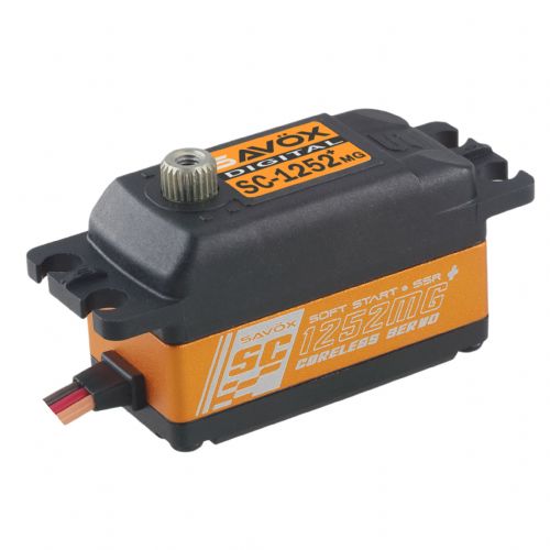 Low Profile Digital Servo Super Speed w/ Soft Start, 0.07sec / 97.2oz @ 6V The SC-1251MG Plus is a high speed, low profile servo which combines leading edge technology with super high 12 bit (4096) resolution. Ideal for 1/10 on-road cars where space is li