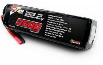15025 LIPO 6S 22.2V 2500 25C