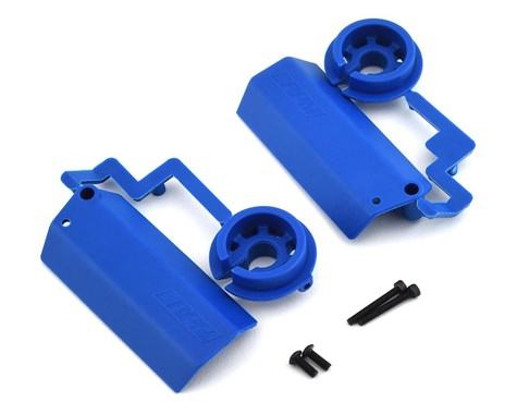 Shock Shaft Guards: Traxxas X-Maxx, Blue