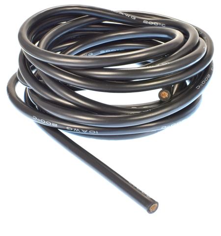Apex RC Products 3m / 10' Black 10 Gauge AWG Super Flexible Silicone Wire #
