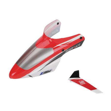 Complete Red Canopy w/ Vertical Fin: BMSR