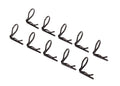 Body clip (mounting clip), angled, 90-degrees (black) (10)
