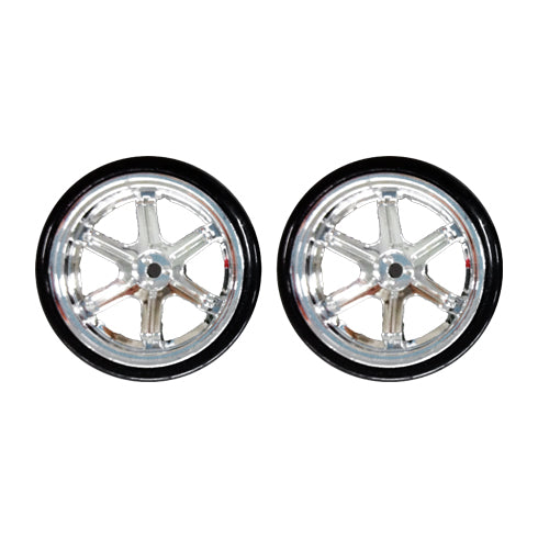6 spoke chrome drift wheels