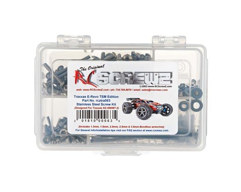 Stainless Screw Kit E-Revo TSM