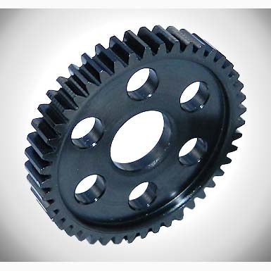 SLASH/STAMPEDE 4X4 HARD BLACK 45T STEEL SPUR(SPEED) 32P,